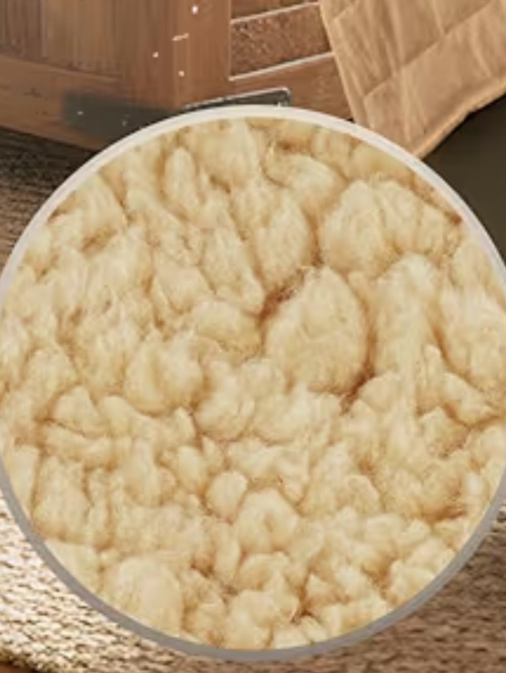 Plush Sherpa Electric Heated Blanket - Cream - Picture 3 of 13
